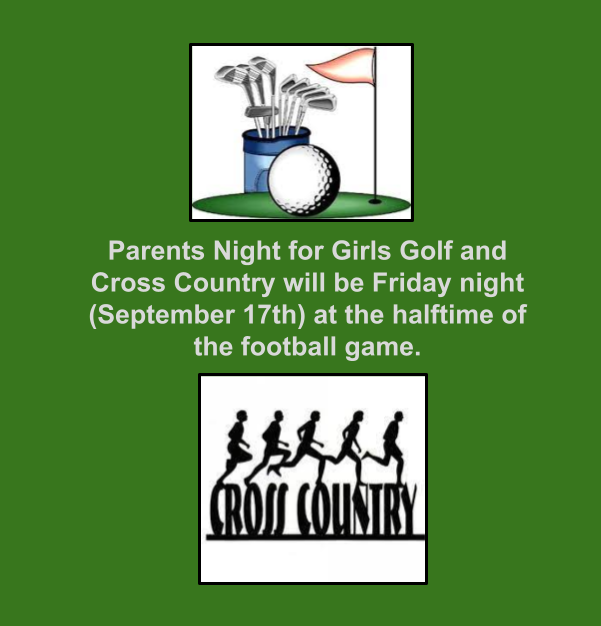 Golf & XC Parents Night